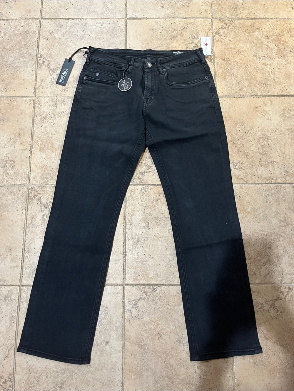 Buffalo David Bitton Men's Black Bootcut Jeans